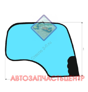 Экскаватор JCB JC 160/180/200/220/330 2005- стекло кузовное правое возле стрелы (закалённое)